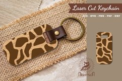 Abstract Pattern Laser Cut Keychain Product Image 1