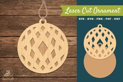 Abstract Pattern Laser Cut Ornament SVG 7 Product Image 1