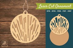 Abstract Pattern Laser Cut Ornament SVG 8 Product Image 1