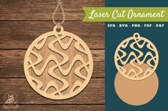 Abstract Pattern Laser Cut Ornament SVG 9 Product Image 1