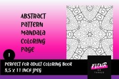 Abstract Pattern Mandala Coloring Page 1 Product Image 1