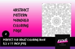 Abstract Pattern Mandala Coloring Page 4 Product Image 1