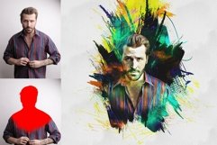 Abstract Portrait Art Photo Effect Product Image 6