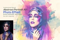 Abstract Portrait Art Photo Effect Product Image 1