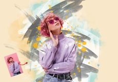 Abstract Portrait Art Action Product Image 6