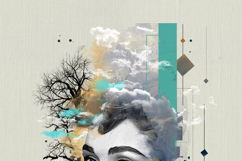 Abstract Portrait Double Exposure Clouds Photo Effect Product Image 4