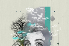 Abstract Portrait Double Exposure Clouds Photo Effect Product Image 5