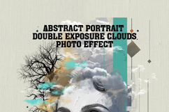 Abstract Portrait Double Exposure Clouds Photo Effect Product Image 3