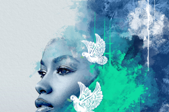 Abstract Portrait Painting Splatter Art Photo Effect Product Image 6