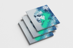 Abstract Portrait Painting Splatter Art Photo Effect Product Image 1