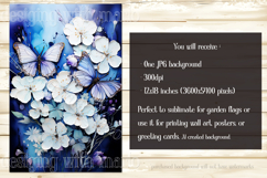 Butterfly Garden Flags, Sublimation Butterfly Backgrounds, 3 Product Image 2