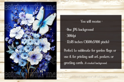 Butterfly Garden Flags, Sublimation Butterfly Backgrounds, 3 Product Image 4