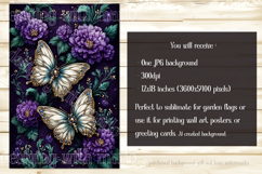 Butterfly Garden Flags, Sublimation Butterfly Backgrounds, 7 Product Image 5