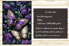 Butterfly Garden Flags, Sublimation Butterfly Backgrounds, 5 Product Image 4