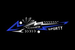 Abstract racing sports wrap decal sticker concept Product Image 1