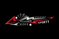 Abstract racing sports wrap decal sticker design Product Image 2