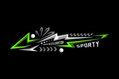 Abstract racing sports wrap decal sticker graphic Product Image 2