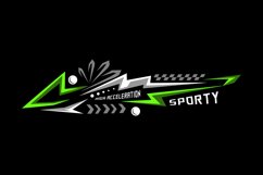 Abstract racing sports wrap decal sticker graphic Product Image 1