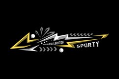 Abstract racing sports wrap decal sticker print Product Image 1