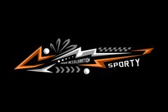 Abstract racing sports wrap decal sticker vector Product Image 1