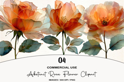 Abstract Rose Flower Clipart Product Image 1