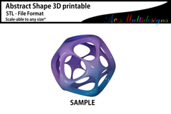 Abstract Shape 3D printable STL Product Image 3