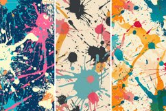 Abstract Splatters Seamless Digital Paper Bundle Product Image 5