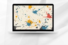 Abstract Splatters Seamless Digital Paper Bundle Product Image 2