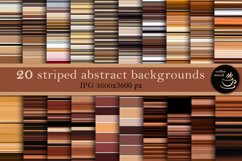 Abstract striped backgrounds in coffee palette. Product Image 1