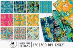 collection of digital papers for crafting