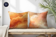 Abstract Sunset Cloud Gradient Digital Paper Product Image 2