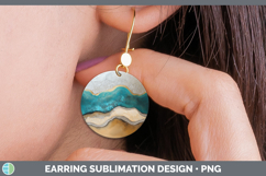 GorgeousAbstract Round Earrings design.