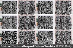 Abstract textured leopard Pattern Sublimation Tumbler Design Product Image 1