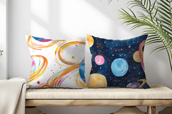 Spiral Candy Planets Seamless Digital Paper Product Image 2