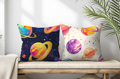 Spiral Candy Planets Seamless Digital Paper Product Image 2