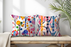 Trees with Candy Branches Surreal Watercolor Seamless DP Product Image 2