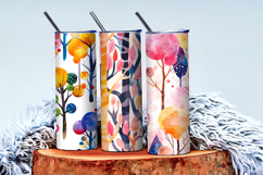 Trees with Candy Branches Surreal Watercolor Seamless DP Product Image 3