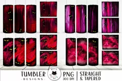 abstract tumbler designs with black cats hiding