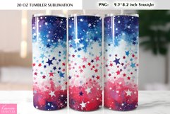 Patriotic Tumbler Design |4th of July Sublimation Product Image 1