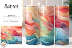 Abstract Tumbler Wrap Sublimation Design Product Image 1