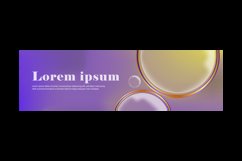 Abstract vibrant gradient modern horizontal banner design Product Image 2