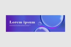 Abstract vibrant gradient modern horizontal banner isolated Product Image 2