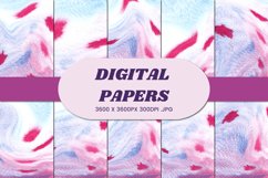 Abstract Watercolor 35 Digital Paper Background Product Image 1