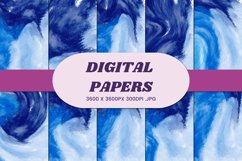 Abstract Watercolor 5 Digital Paper Background Product Image 1