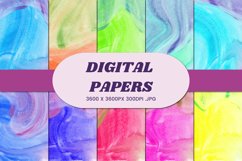 Abstract Watercolor 52 Digital Paper Background Product Image 1