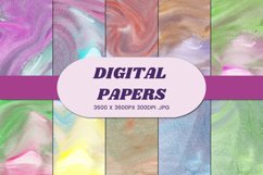 Abstract Watercolor 66 Digital Paper Background Product Image 1
