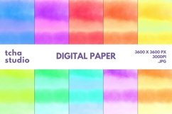 Abstract Watercolor Digital Papers 3 Background Product Image 1
