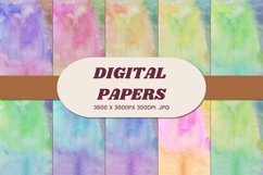 Abstract Watercolor Digital Papers 6 Background Product Image 1