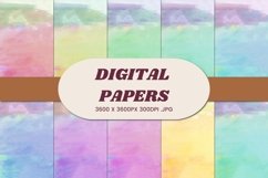 Abstract Watercolor Digital Papers 7 Background Product Image 1
