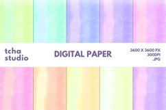 Abstract Watercolor Digital Papers 8 Background Product Image 1